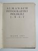 ALMANACH FOTOGRAFIKI POLSKIEJ 1937